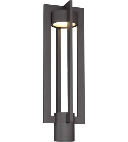 【WAC LIGHTING】ポストライト「Chamber」1灯（L178×W178×H516mm）