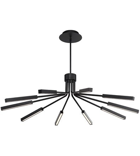 【WAC LIGHTING】ペンダントシーリングライト「Ronin」10灯（L1119×W1119×H335-3607mm）