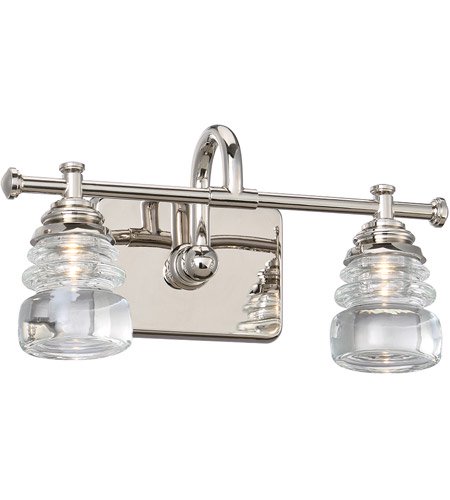 【WAC LIGHTING】バスルームバニティライト「Rondelle」1灯（L359×W156×H188mm）