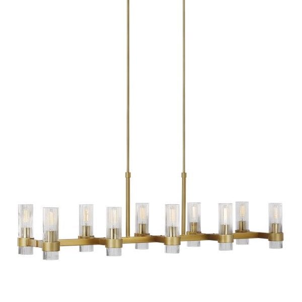 【GENERATION LIGHTING】アメリカ・シーリングシャンデリア「Chapman & Myers」10灯（W1270×D360×H230mm）