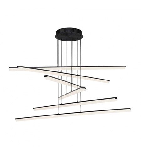 【WAC LIGHTING】ペンダントシーリングライト「Stack」1灯（L1219×W1219×H445-3499mm）