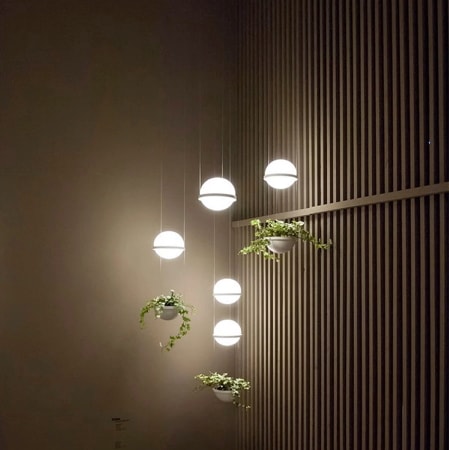 【Apextech】デザイン照明 1／2灯（Φ200×H1500〜2000mm）