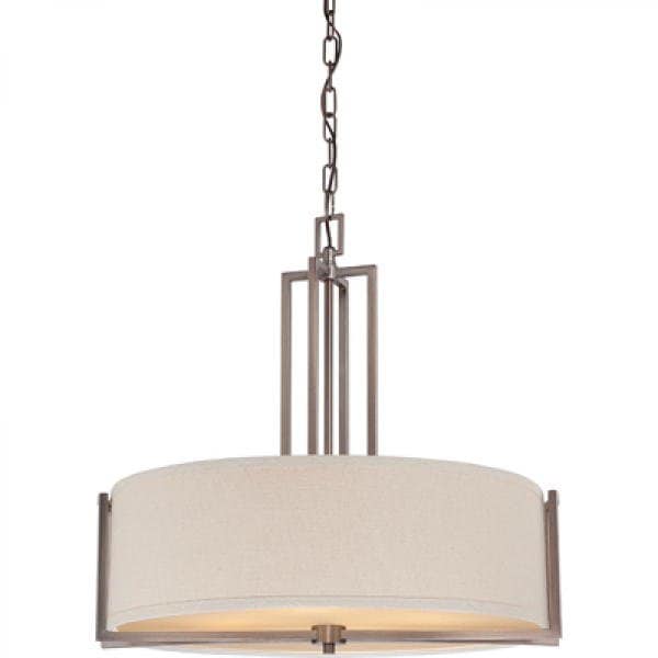 【NUVO】アメリカ・シェードペンダントライト「GEMINI」4灯（W600×H580mm）