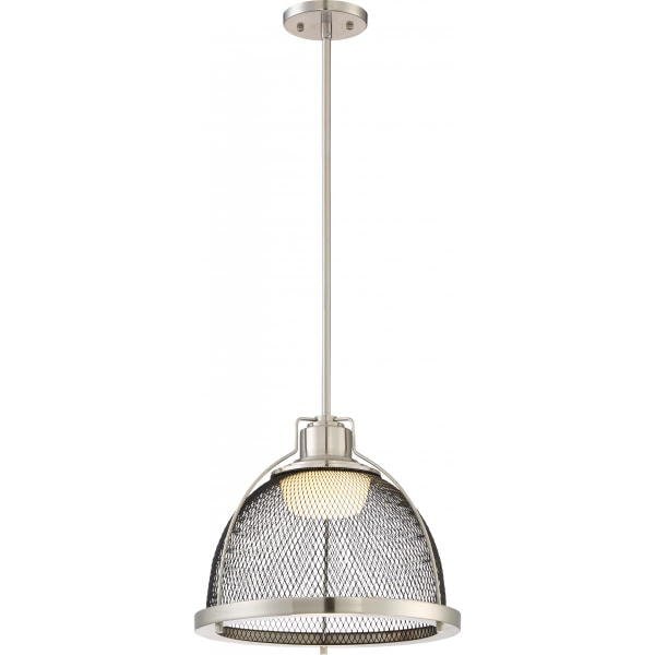 【NUVO】アメリカ・LED メッシュシェードペンダントライト「TEX」1灯（W340×H300-1220mm）