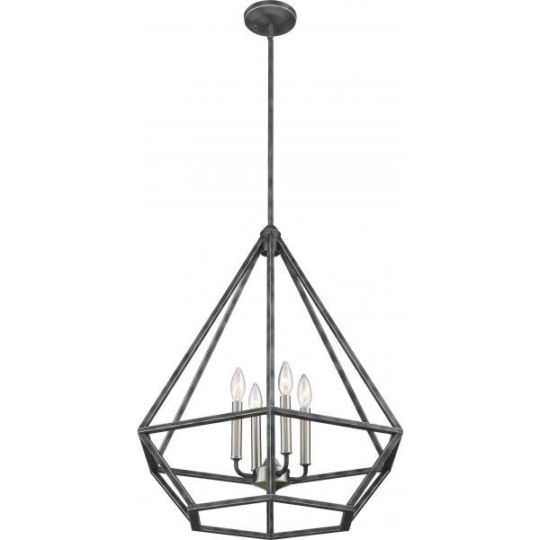 【NUVO】アメリカ・キャンドルスタイル デザインペンダントライト　「ORIN」4灯（W610×H670-1660mm）