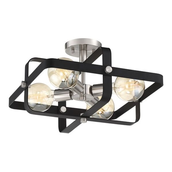 【NUVO】アメリカ・デザインシーリングライト「PRANA」4灯（W410×H260mm）