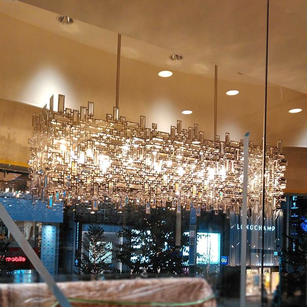 【特注製作】【LA LUCE】クリスタルデザインシャンデリア 25／35灯(W1500／2100mm)