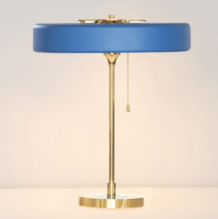 デザイン照明 テーブルライト ブルー／ブラック／ホワイト　LED  (Φ380×H440mm)