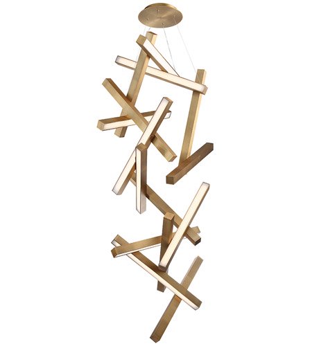 【Modern Forms】アメリカ・デザイン照明「Chaos」LED  エイジドブラス（W710×D790×H1910mm）