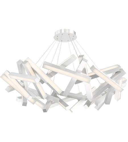 【Modern Forms】アメリカ・デザイン照明「Chaos」LED  つや消しアルミニウム（W1550×D1550×H380mm）