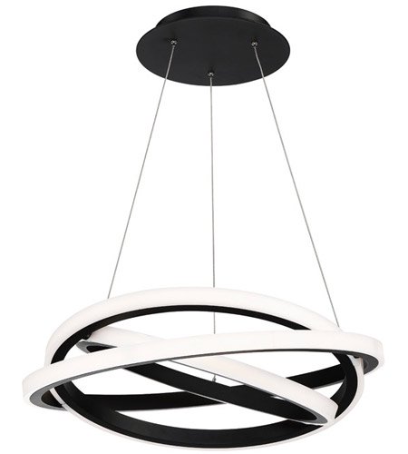 【Modern Forms】アメリカ・デザイン照明「Veloce」LED   ブラック（W660×D660×H180mm）
