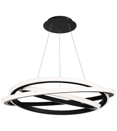 【Modern Forms】アメリカ・デザイン照明「Veloce」LED   ブラック（W970×D970×H200mm）