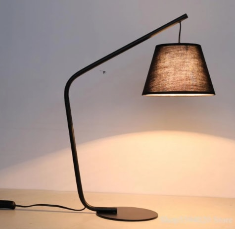 【リーズナブル】デザイン照明 テーブルライト ブラック1灯  (Φ210×H600mm) 