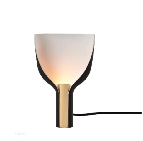 【リーズナブル】デザイン照明テーブルライト LED ブラック（W220×H350mm） 