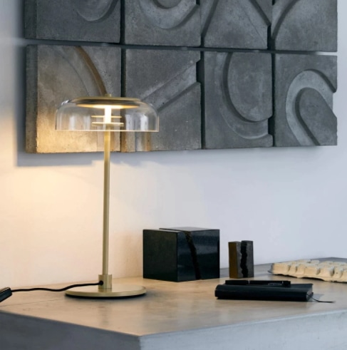 【リーズナブル】北欧スタイルデザイン照明 テーブルライト ゴールド（Φ230×H440mm） 