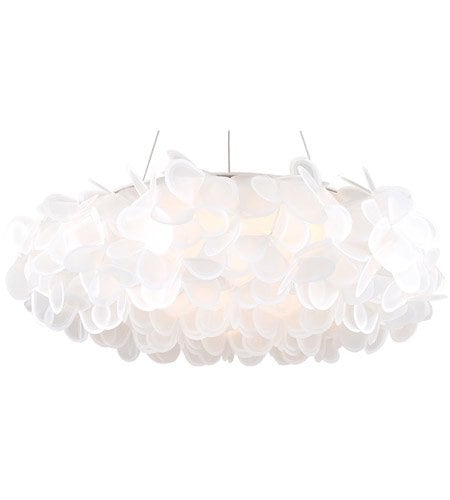 【Modern Forms】アメリカ・デザイン照明 ペンダントライト「Fluffy」LED   ブラッシュドニッケル（W849×D849×H282mm）