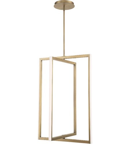 【Modern Forms】アメリカ・デザイン照明 ペンダントライト「Portal」LED　エイジドブラス（W609×D549×H863mm）