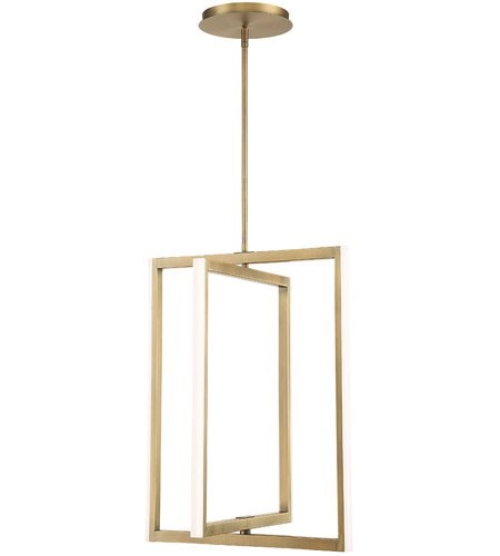 【Modern Forms】アメリカ・デザイン照明 ペンダントライト「Portal」LED　エイジドブラス（W508×D447×H660mm）