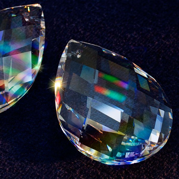 【即納可！】【PRECIOSA】最上級品 チェコ製クリスタル・ドロップ型パーツ（ダイヤカット)