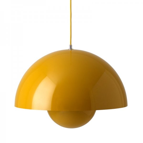 【&Tradition】デンマーク・北欧デザイン照明「Flowerpot VP2 pendant」ペンダントライト マスタード(Φ500×H360mm)