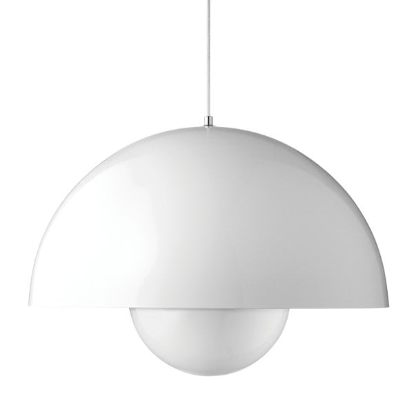 【&Tradition】デンマーク・北欧デザイン照明「Flowerpot VP2 pendant」ペンダントライト ホワイト(Φ500×H360mm)
