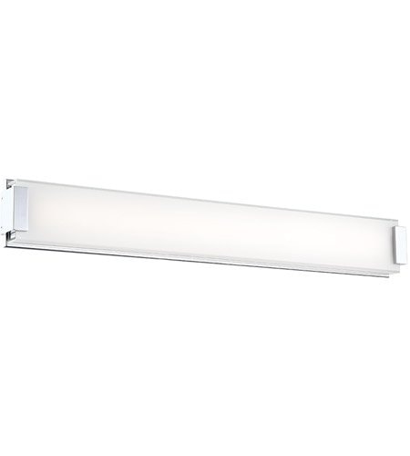 【Modern Forms】アメリカ・デザイン照明 ウォールライト「Polar」 LED  クローム（W1016×D76×H127mm）
