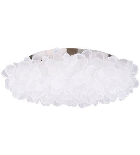 【Modern Forms】アメリカ・デザイン照明シーリングライト「Fluffy」 LED ブラッシュドニッケル（Φ849×H282mm）