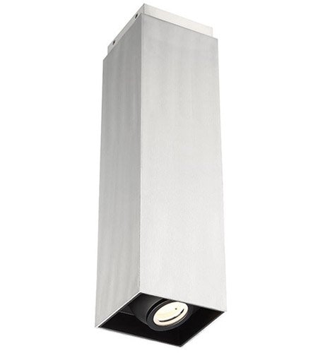 【Modern Forms】アメリカ・デザイン照明シーリングライト「Box」 LED  ブラッシュドアルミニウム（W152×D152×H457mm）