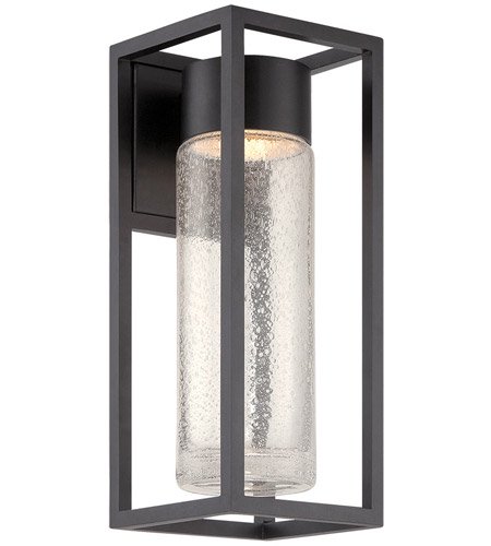 【Modern Forms】アメリカ・ デザイン照明 屋外用 ウォールランプ「Structure」 LED  ブラック（W152×D177×H406mm）