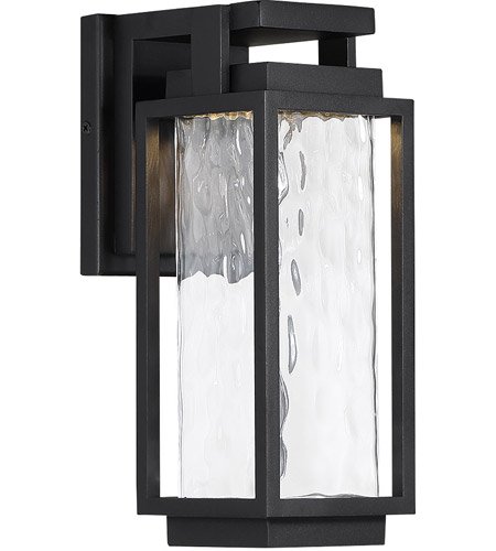 【Modern Forms】アメリカ・ デザイン照明 屋外用 ウォールランプ「Two If By Sea」 LED  ブラック（W127×D147×H301mm）