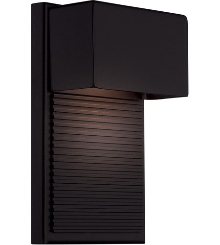 【Modern Forms】アメリカ・ デザイン照明 屋外用 ウォールランプ「Hiline」 LED  ブラック（W127×D71×H203mm）