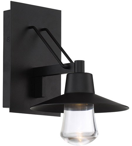 【Modern Forms】アメリカ・ デザイン照明 屋外用 ウォールランプ「Suspense」 LED  ブラック（W203×D254×H279mm）