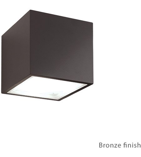 【Modern Forms】アメリカ・ デザイン照明 屋外用 ウォールランプ「Bloc」 LED  1灯　ブロンズ（W139×D152×H139mm）