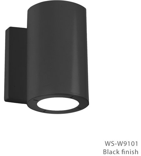 【Modern Forms】アメリカ・ デザイン照明 屋外用 ウォールランプ「Vessel」 LED  1灯　ブラック（W88×D101×H142mm）