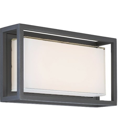 【Modern Forms】アメリカ・ デザイン照明 屋外用 ウォールランプ「Framed」 LED  ブロンズ（W355×D101×H203mm）