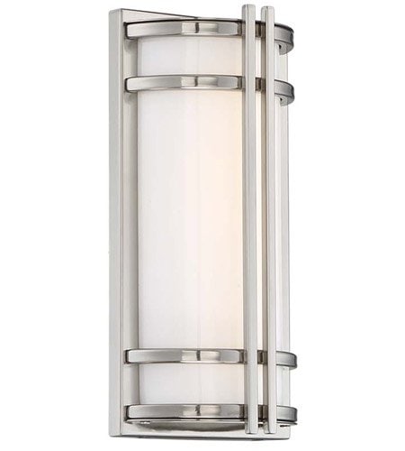 【Modern Forms】アメリカ・ デザイン照明 屋外用 ウォールランプ「Skyscraper」 LED  ステンレススチール（W152×D82×H304mm）