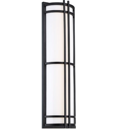 【Modern Forms】アメリカ・ デザイン照明 屋外用 ウォールランプ「Skyscraper」 LED  ブラック（W152×D82×H304mm）