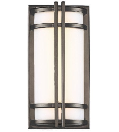 【Modern Forms】アメリカ・ デザイン照明 屋外用 ウォールランプ「Skyscraper」 LED  ブロンズ（W152×D82×H304mm）
