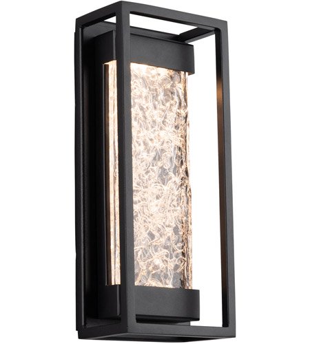 【Modern Forms】アメリカ・ デザイン照明 屋外用 ウォールランプ「Elyse」 LED  ブラック（W133×D92×H314mm）