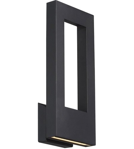 【Modern Forms】アメリカ・ デザイン照明 屋外用 ウォールランプ「Twilight」 LED  ブラック（W177×D101×H406mm）