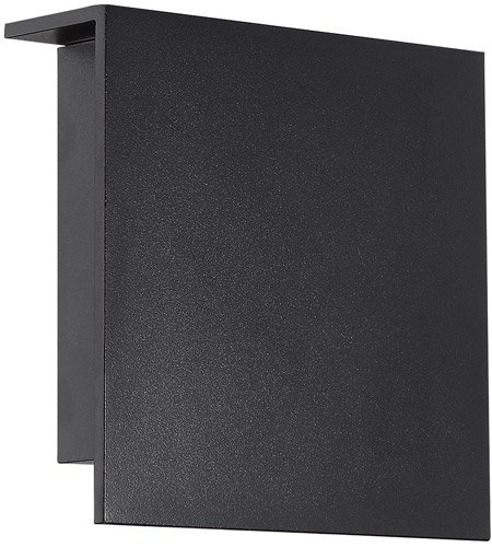 【Modern Forms】アメリカ・ デザイン照明 屋外用 ウォールランプ「Square」 LED  ブラック（W203×D63×H203mm）
