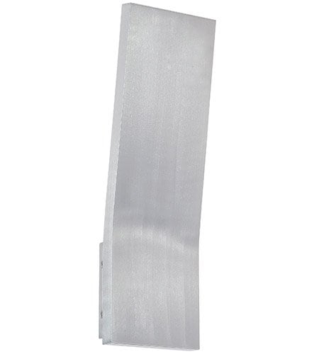 【Modern Forms】アメリカ・ デザイン照明 屋外用 ウォールランプ「Blade」 LED  ブラッシュドアルミニウム（W127×D76×H406mm）