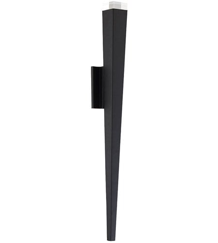 【Modern Forms】アメリカ・ デザイン照明 屋外用 ウォールランプ「Staff」 LED  ブラック（W116×D96×H812mm）