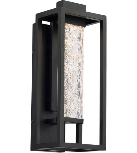 【Modern Forms】アメリカ・ デザイン照明 屋外用 ウォールランプ「Lanterna」 LED  ブラック（W177×D182×H449mm）