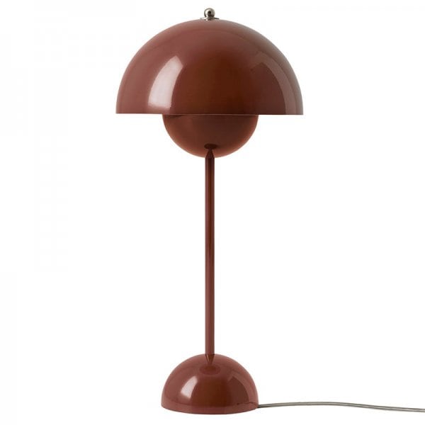 【&Tradition】デンマーク・北欧デザイン照明「Flowerpot VP3 table lamp」テーブルランプ レッドブラウン(Φ230×H500mm)