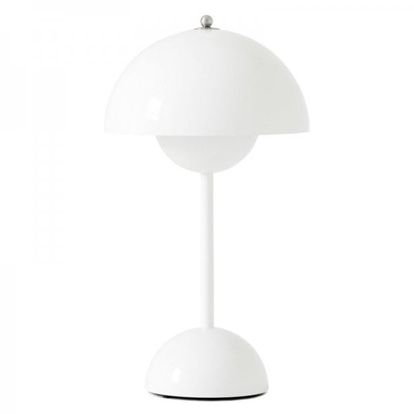 【&Tradition】デンマーク・北欧デザイン照明「Flowerpot VP9 portable table lamp」テーブルランプ ホワイト(Φ160×H295mm)