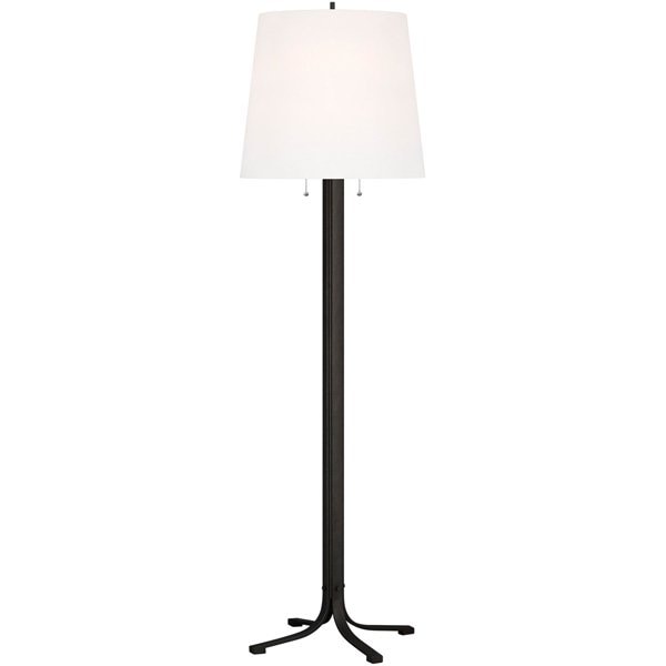 【GENERATION LIGHTING】アメリカ・シェードフロアライト「Logan」2灯（W490×H1810mm）