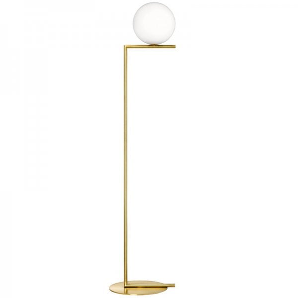 【Flos】「IC F1 floor lamp, brass」デザイン照明フロアランプ ブラス(Φ275×H1350mm)