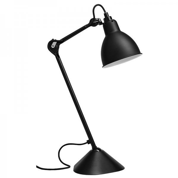 【DCW editions】「Lampe Gras 205 table lamp, round shade, black」デザイン照明テーブルランプ ブラック(Φ140mm)