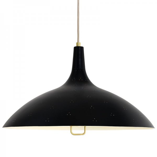 【GUBI】デンマーク・北欧デザイン照明「Tynell 1965 pendant, black」ペンダントライト ブラック（Φ460×H260mm)